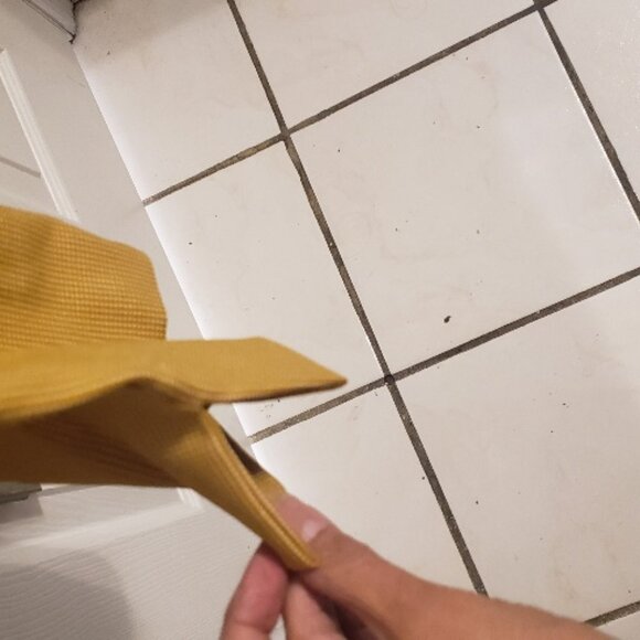 Jones New York Yellow with White Pin Stripe Pants Slacks Trousers Size 18W - Picture 5 of 6